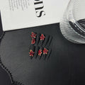 Press on Nails Pure Naked Pink Hand Painted French 3D Carving