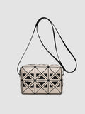 Fashion mini square box, hollow geometric design splicing crossbody bag, fashion commuter shoulder Crossbody bag, small square purse