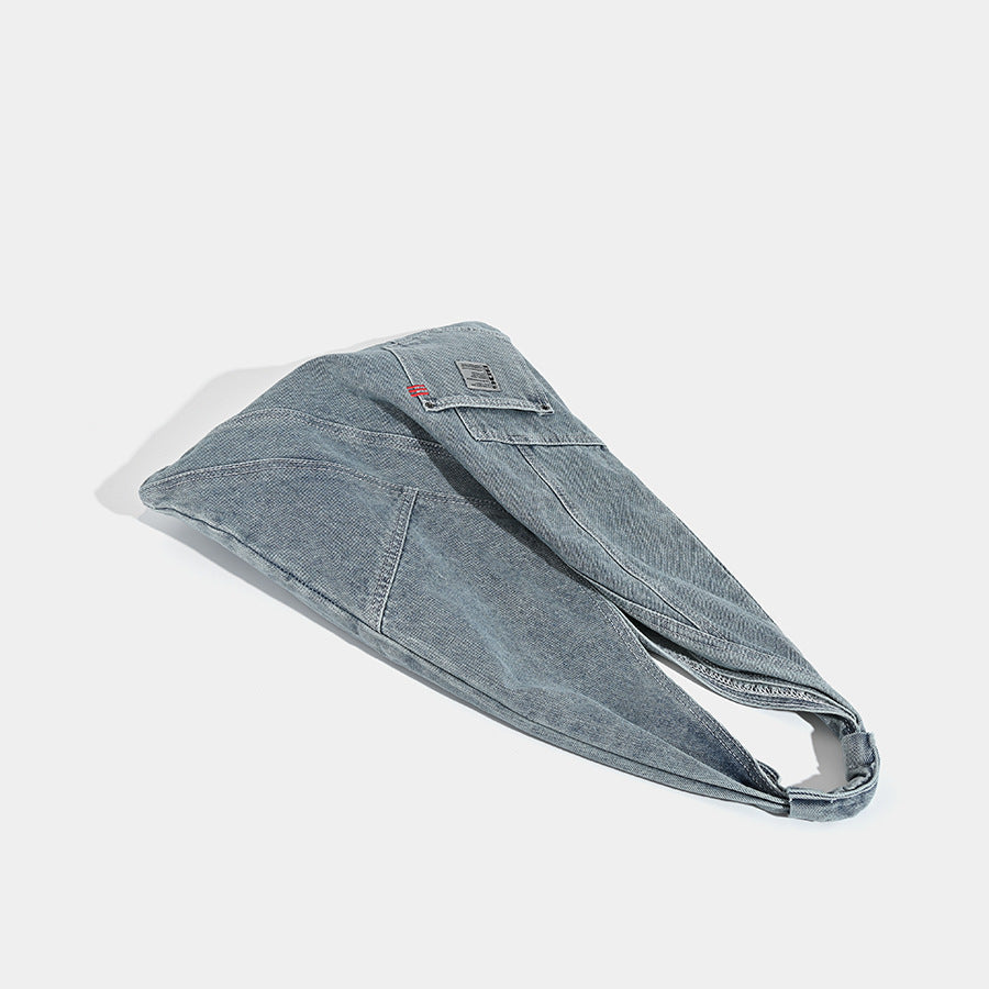 Washed denim hobo bag, shoulder shoulder bag, large capacity tote shoulder bag, handbag versatile