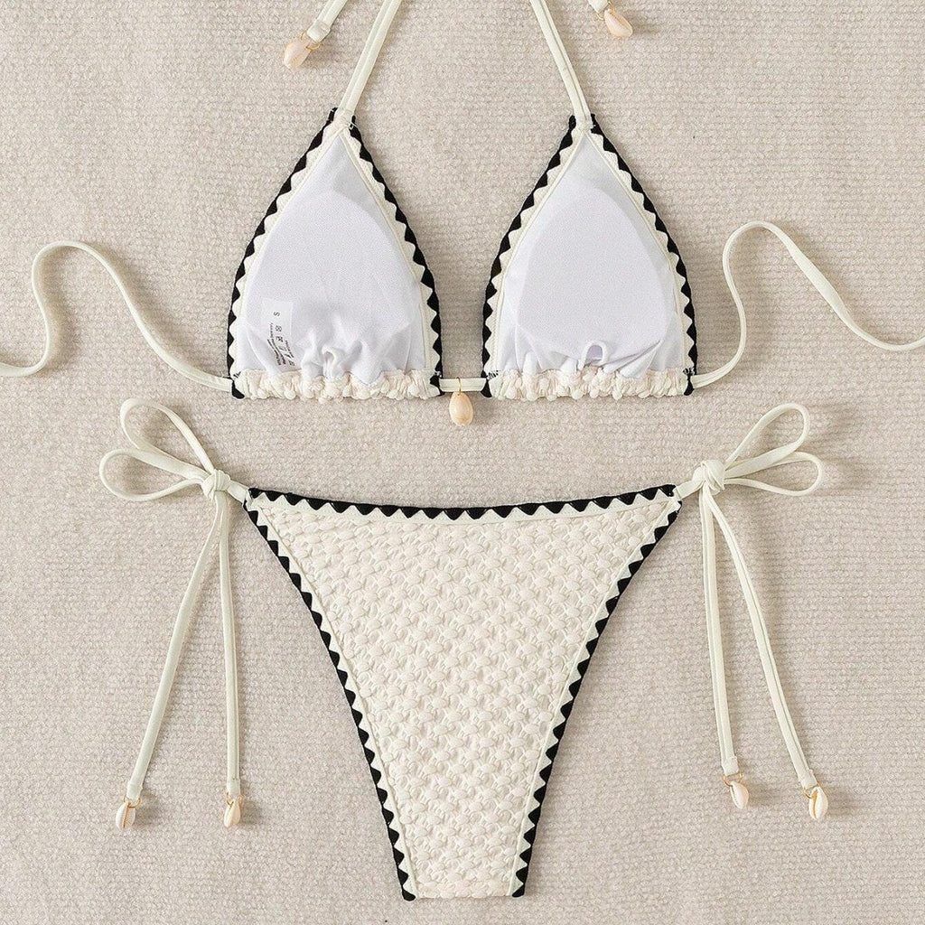 Style Printed Two Piece Lingerie Floral Swimsuit Sexy Split Bikini Set