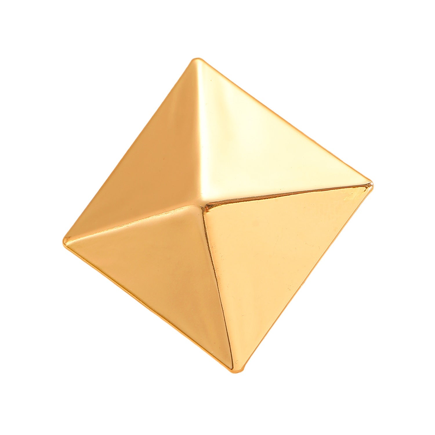 Fashion Exaggerated 3D Geometric Square Ring Creative Elegant High-End Index Finger Ring