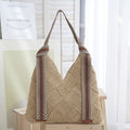 Women’s Lightweight Woven Bag – Delicate Summer Straw Shoulder Purse, Handmade Textured Tote
