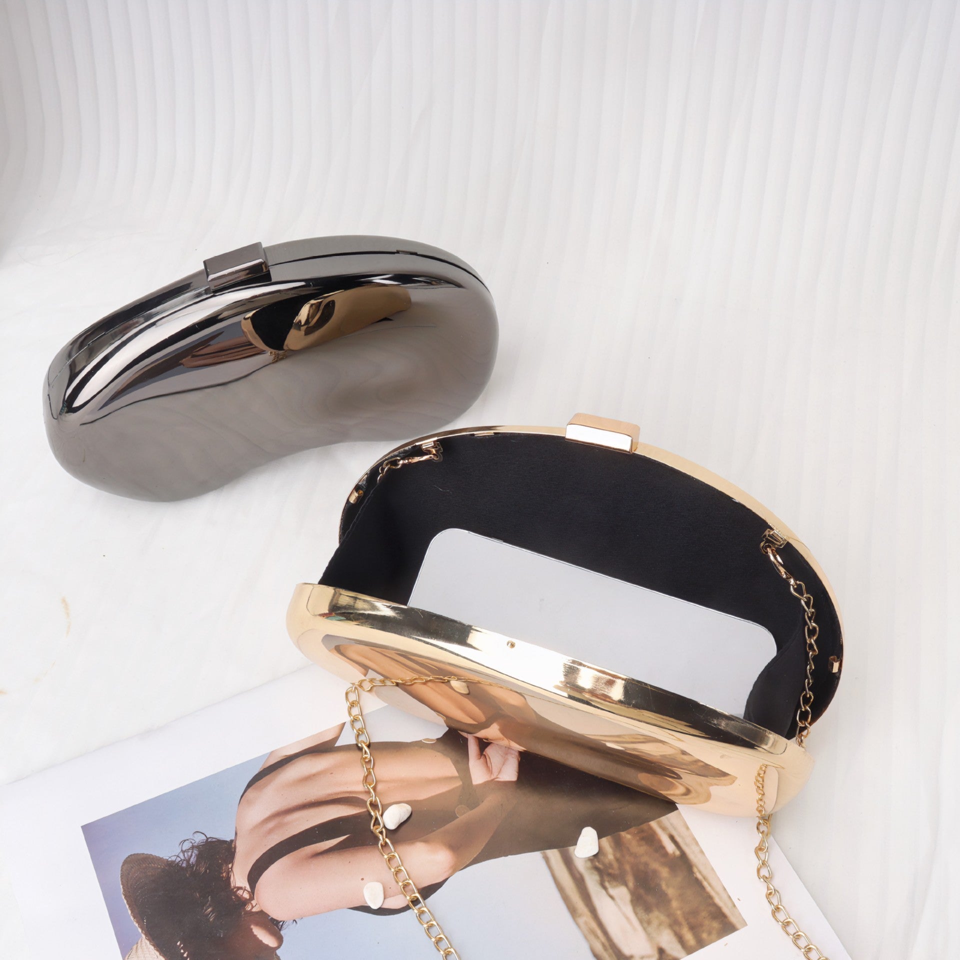 Cashew-shaped Versatile Dinner Bag,clutch Purse Casual, evening Clutch Purse Party