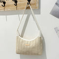 Chic Small Shoulder Straw Bag – Stylish Crossbody Bag for Ladies, Versatile Summer Hobo Bag