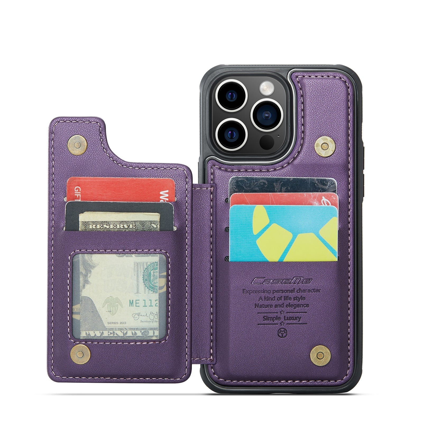 For IPhone17 Magsafe Wallet Magnetic Card Holder RFID Blocking, PU Leather Minimalist Phone Wallet Compatible with MagSafe Phones and Cases for iPhone 16/15/14/13/12/Pro/Max/Plus