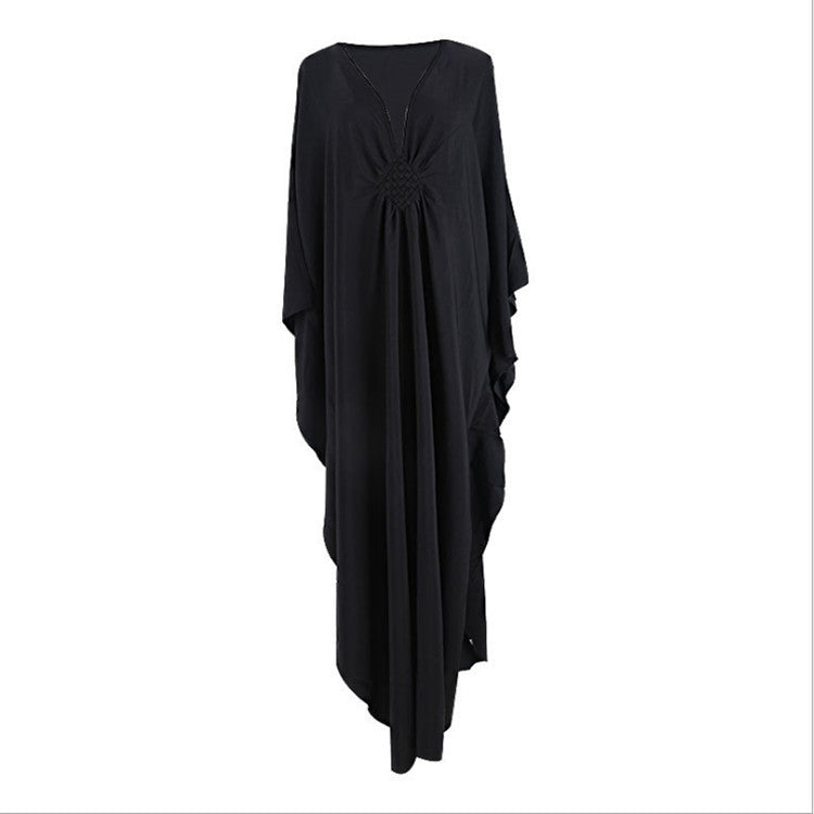 Center-Knit Beach Dress ¨C Loose Vacation Robe, Bikini Sun Protection Cover-Up for Women