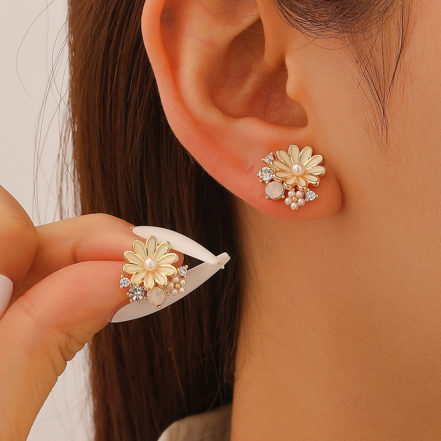 Summer Yellow Earrings Sweet Cute All-Match Fashion Jewelry