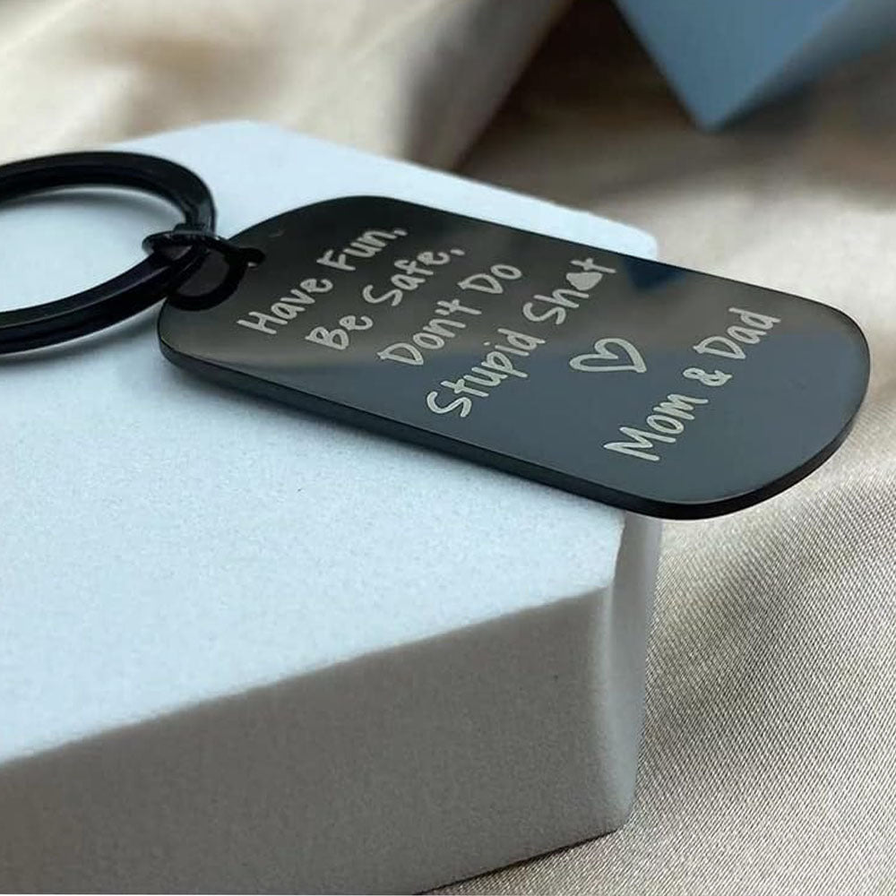 Keychain Black Men's Keychain Foreign Trade Keychain
