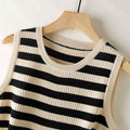 Slim Fit Round Neck Knit Tank Top