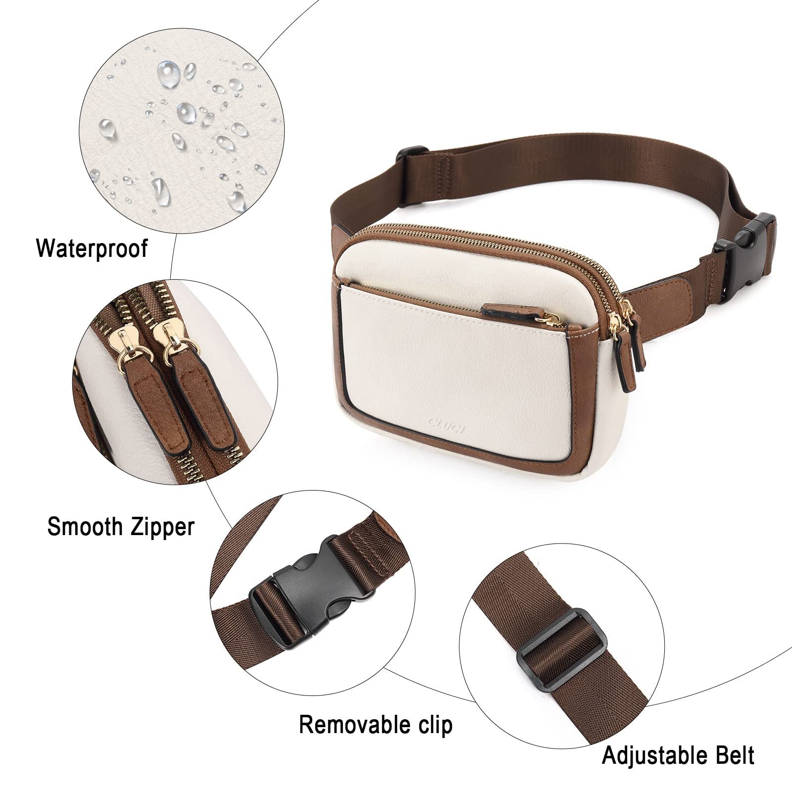 Women's Belt Bag – Mini Portable Crossbody Fanny Bag with Adjustable Shoulder Strap, Faux Leather Waist Bag for Travel & Sports – Stylish and Functional