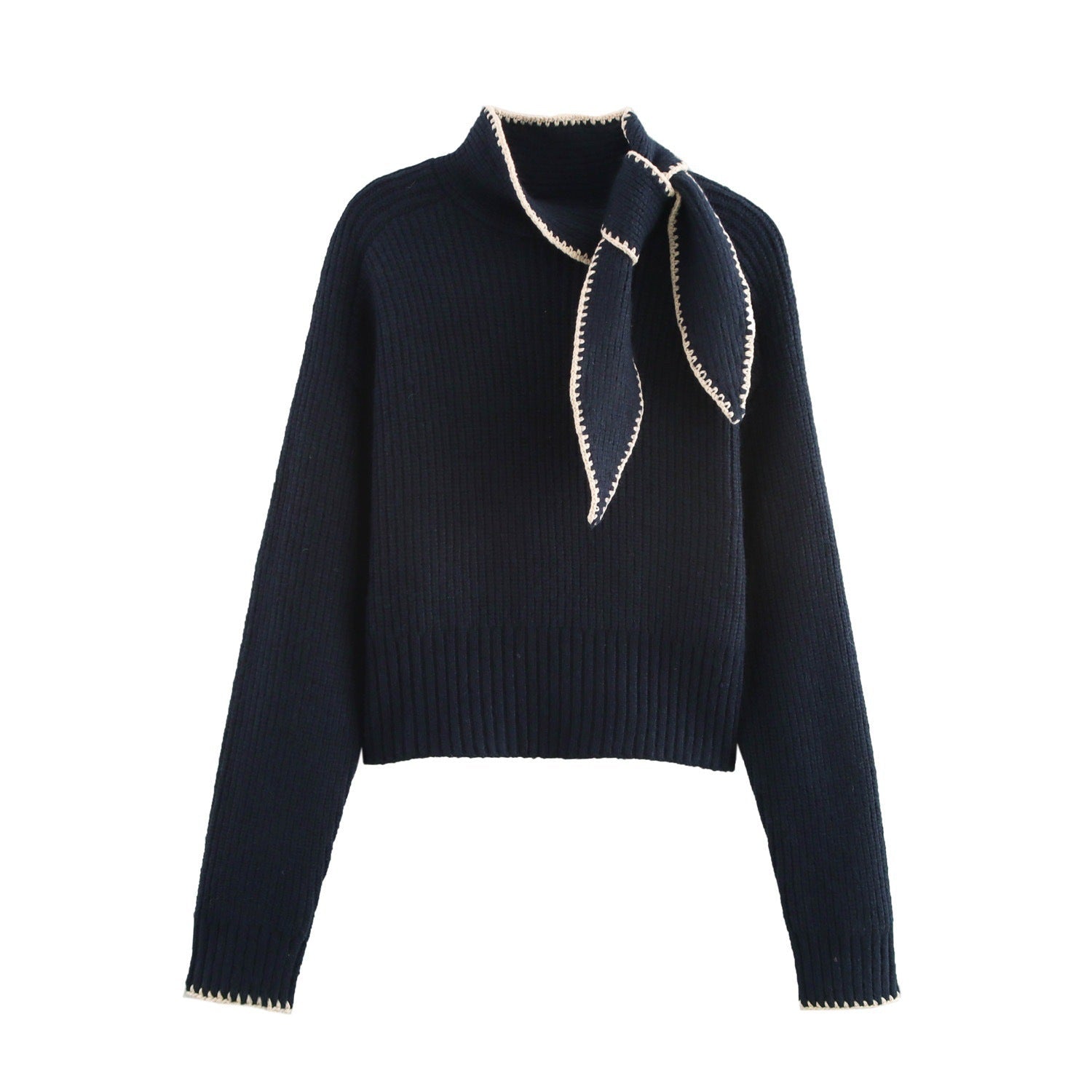 Sweet  Sweater Bow Detail Knit