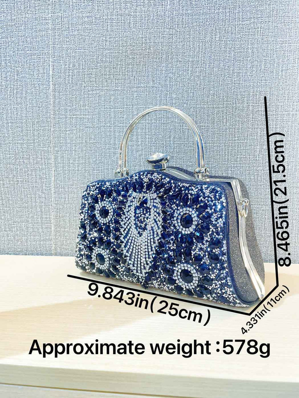 Nightout bag with diamond inlaid carrying bag, ladies banquet single shoulder crossbody carrying bag