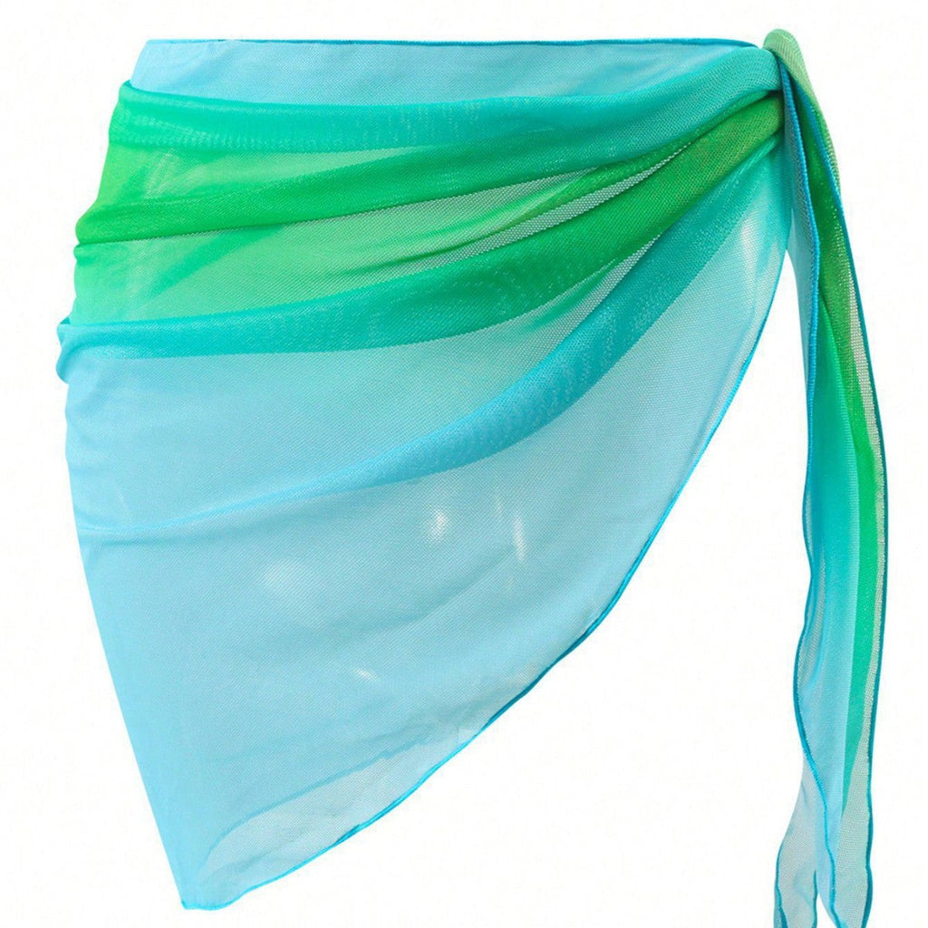 Vacation Loose Casual Bikini Beach Apron Gradient Color Multiple Colors