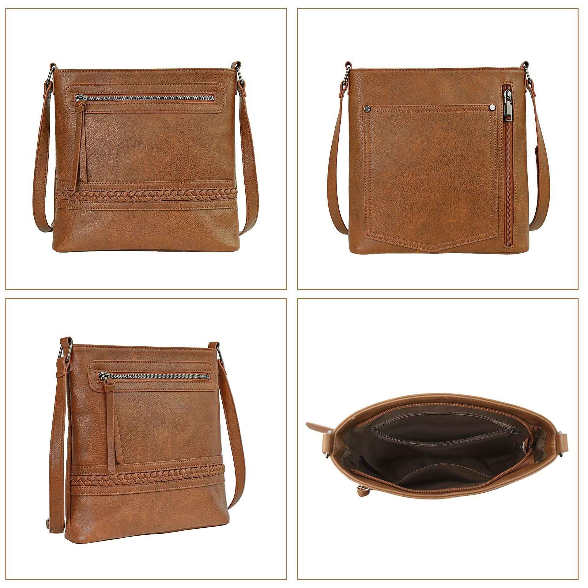 Women's multifunctional shoulder bag, retro popular messenger bag, large capacity small crossbody bag