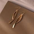 Gold Earrings for Women Hypoallergenic Leverback Drop Dangle Earrings Trendy 14K Gold Plated Twisted Spiral Teardrop Rhombus Heart Dangle Earring for Women Dainty Fashion Jewelry Gifts