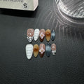 Summer Love Handmade Press on Nails Hand Painted Three-dimensional Flowers Niche Premium Sense Display Day