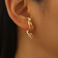 Personality Office Cute Cat Stud Earrings Women 3D Niche Animal Cat Detachable Earrings