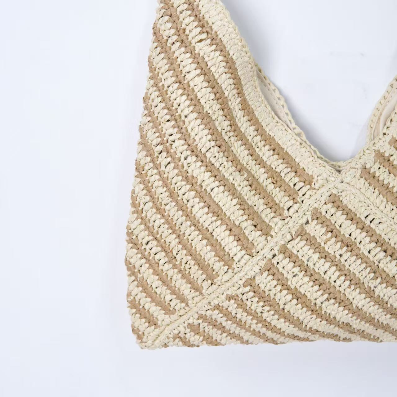 Fringe Cotton Rope Woven Bag – New Hollow-Out Straw Beach Tote, Ethnic Style Versatile Purse