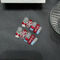 Handmade Nails Press on Nails New Year's Armor Red Cherry Pinch Hand Painted