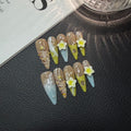 Handcrafted Petals Press on Nails Premium Summer Handcrafted