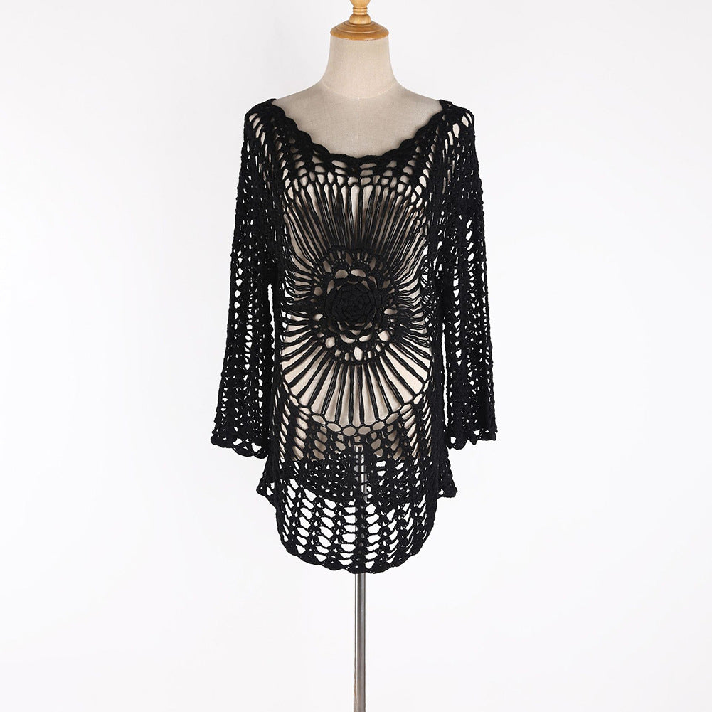 Hand-Crochet Beach Cover-Up Skirt ¨C Bikini Outerwear Mini, Women¡¯s Vacation Swim Skirt