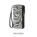 RFID anti-theft brush, women's long wallet, retro cow pattern organ card bag, large capacity clutch bag.
