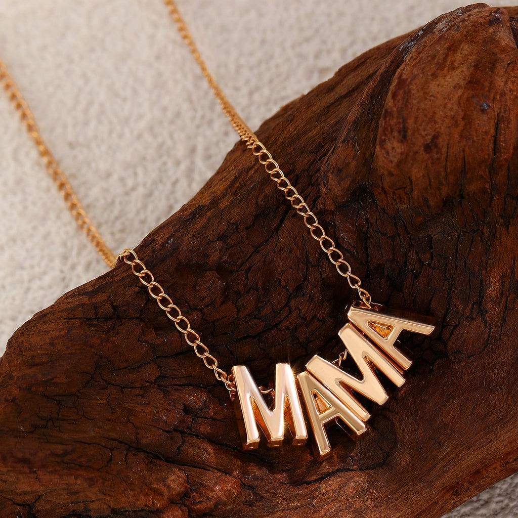 MAMA Letter Pendant Clavicle Chain Creative Mother's Day Necklace