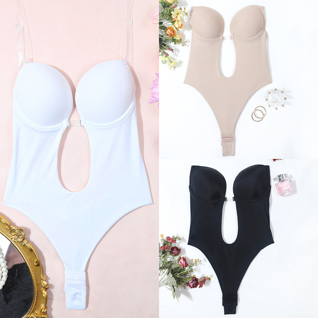 Women's Seamless Shapewear Invisible Underwear Slimming Backless Wedding Dress Evening Gown Bodysuit