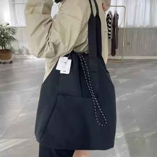 shoulder sports nylon bag waterproof multi-purpose drawstring shoulder bag storage large capacity yoga bag hobo