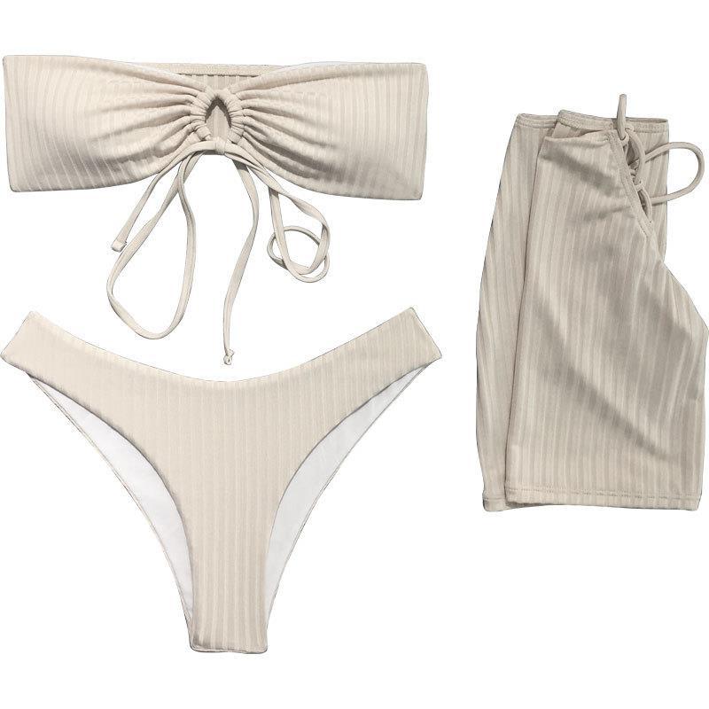 Sexy Bikini Separated Three Piece Set Women's Sports Style