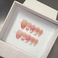 HandmadePress on Nails Nail Sticker, French Engraved Beautiful Sheet Finished Removable