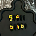 Original black matte three-dimensional pinch noble engraved HandmadePress on Nails wholesale