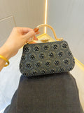 Vintage Pearl Tote Clutch Wedding evening clutch Dinner bag M4676-089113