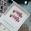 Handmade Press on Nails 3D Carved Babes Sweet Cool
