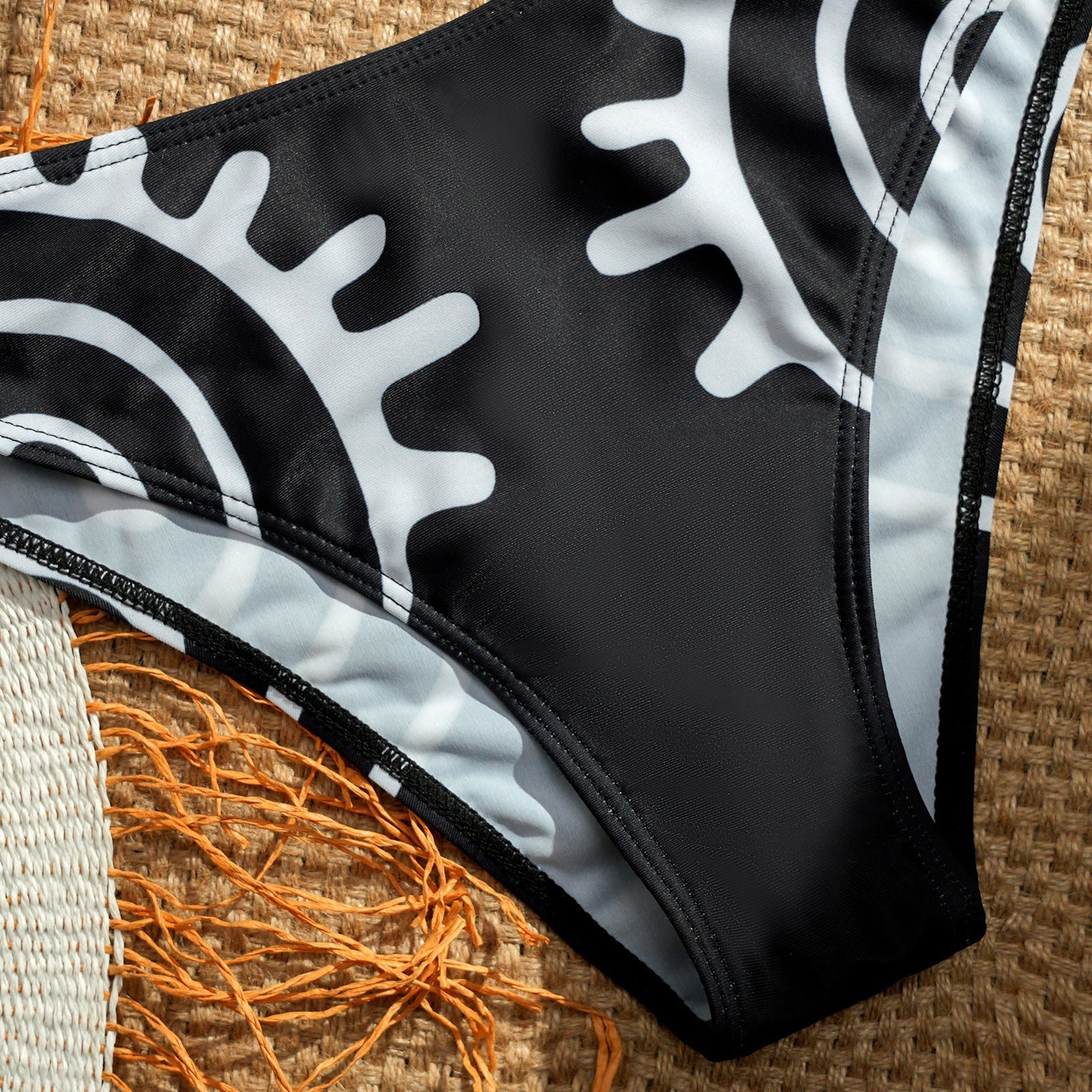 Sexy bikini print women's split swimsuit BIKINI