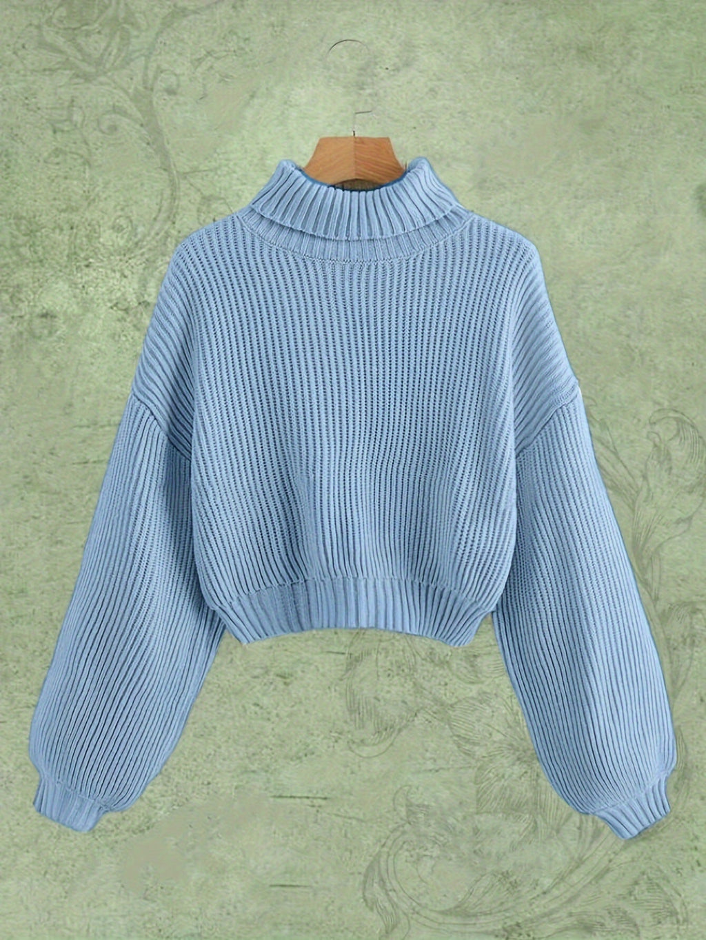 Turtle Neck Sweater Elegant Long Sleeve
