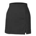 Suede Wrap Mini Skirt