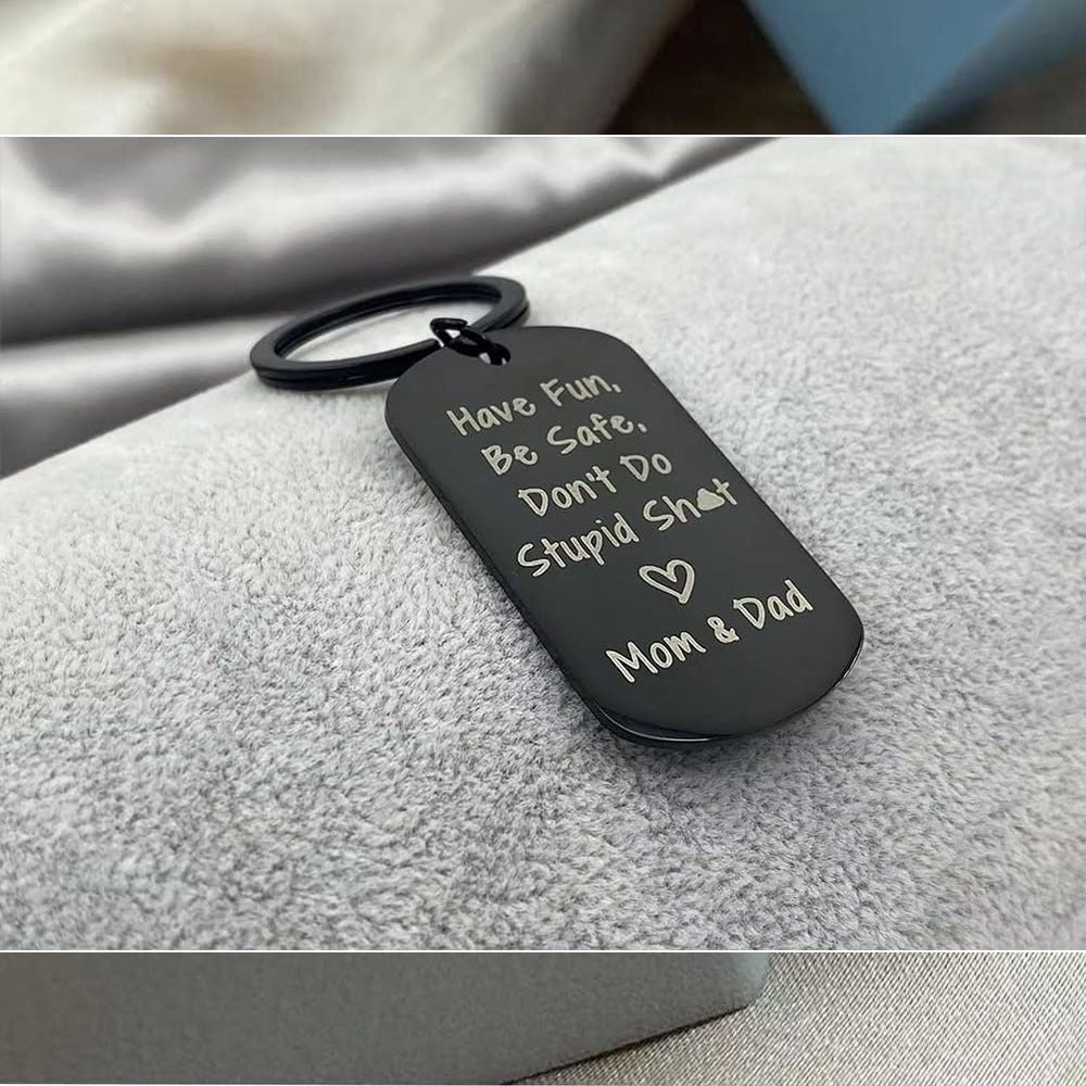Keychain Black Men's Keychain Foreign Trade Keychain