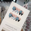 Handmade three-dimensional engraved French patch whitening autumn and winter small flowers Handmade wear