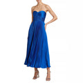 Satin Pleated Tube Dress