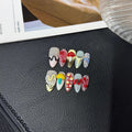 Hot-selling Pinch Mushroom Hand-painted 3D Carved Almond Nail Handmade Press on Nails