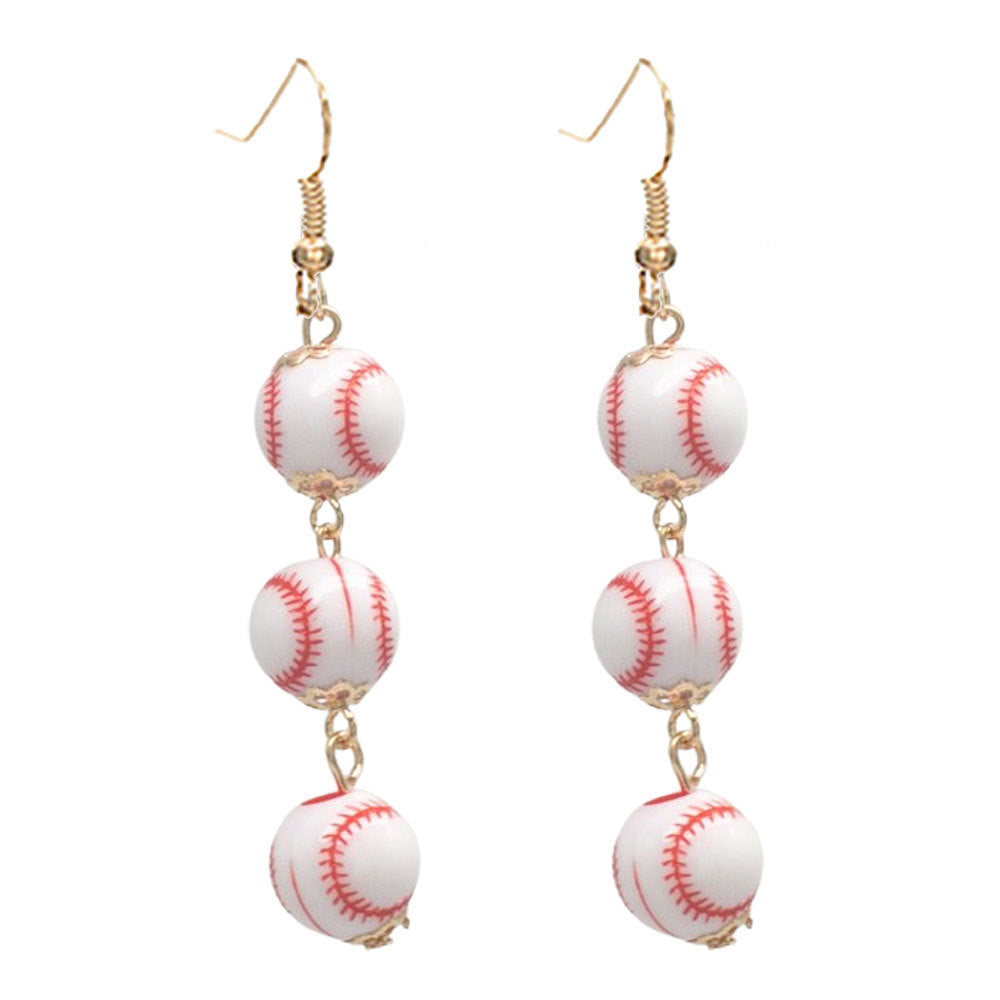 Rhinestone Football & Rugby Earrings for Women - Sparkling Sports Fan Dangle Drop Stud Earrings