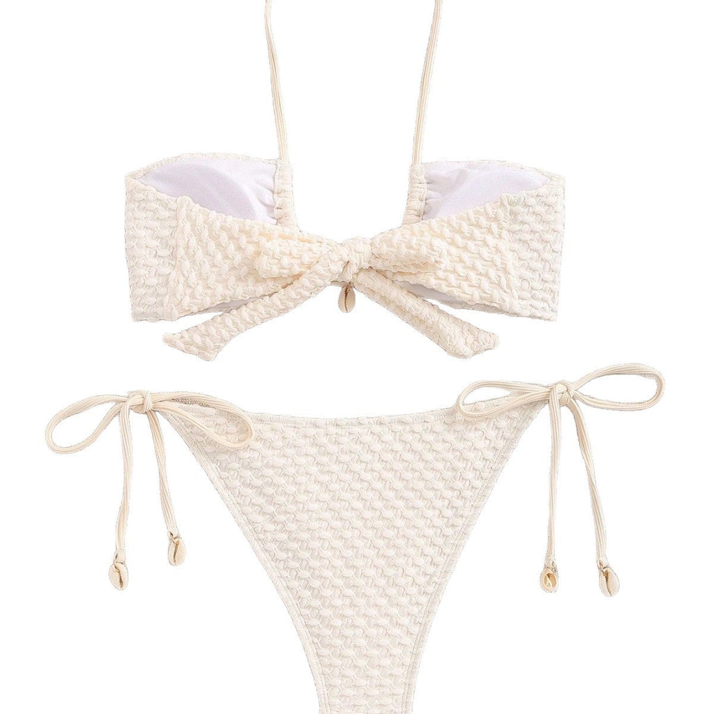 Women's Bikini Two Piece Swimsuit Shell Minimalist Swimsuit Set