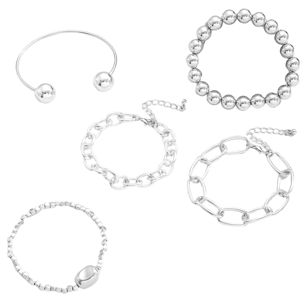 Chain Circle Bracelet Set Fashion Minimalist Niche Design Adjustable Multi-Layer Bracelet