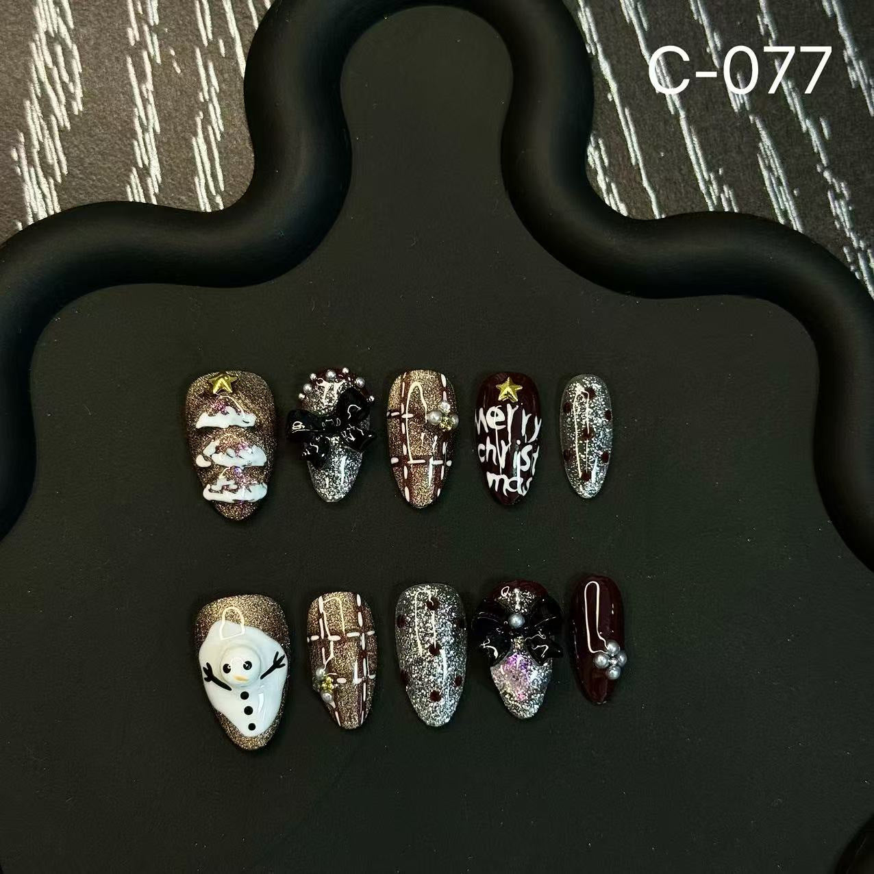 Christmas Pinch Handmade Press on Nails Wholesale