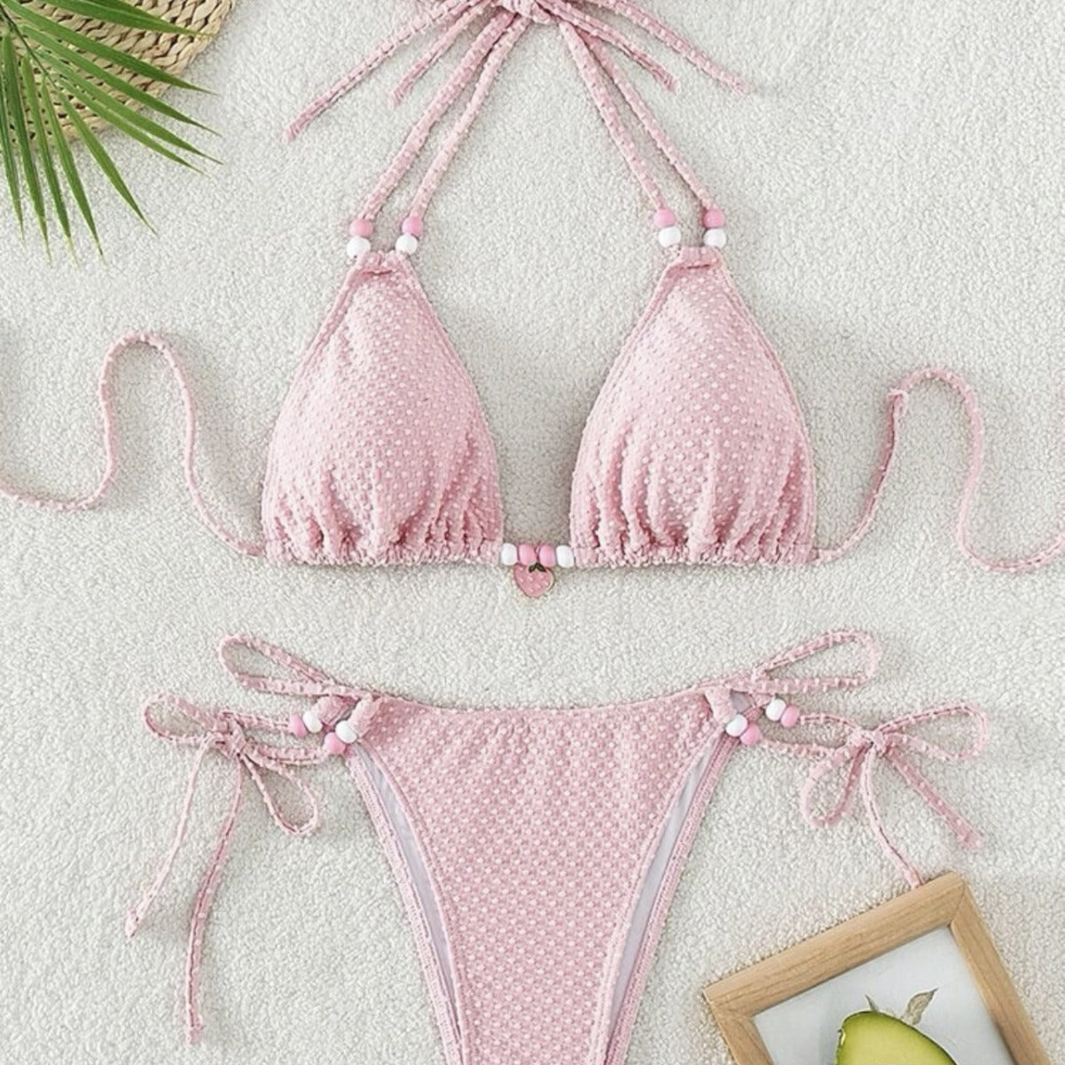 Swimsuit women's senior sensual sexy bikini solid color women's swimsuit popular swimsuit