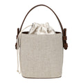Stylish Canvas Bucket Bag – Versatile Contrast Bag & Elegant Shoulder Crossbody Handbag hobo