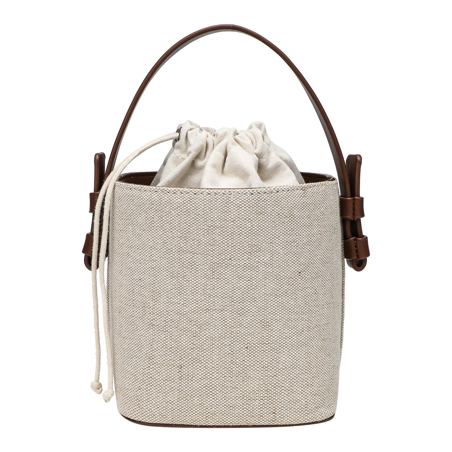 Stylish Canvas Bucket Bag – Versatile Contrast Bag & Elegant Shoulder Crossbody Handbag hobo