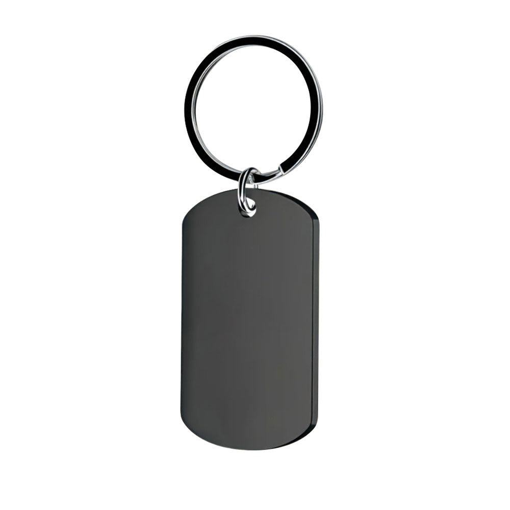 Stainless Steel Necklace Men and Women Personalized Custom Keychain with Pictures - Double Sided Engraving Photo Text Customized Key Chains for Men Boyfriend