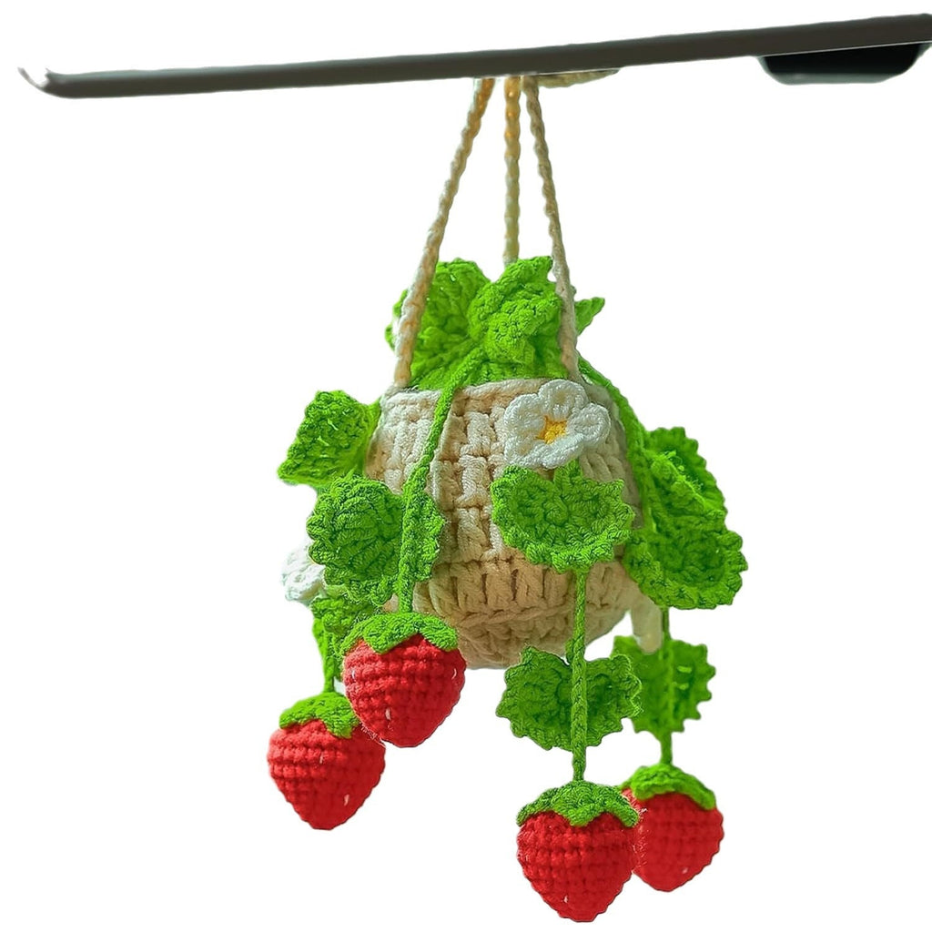 Car plant pendant Car decoration Rearview mirror pendant Creative wool in the car